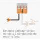 Conector de emenda com 3 polos de 0,2mm² A 4mm² 221-413 WAGO