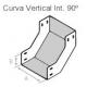 Curva Vertical Interna 90° para eletrocalha 100x100mm