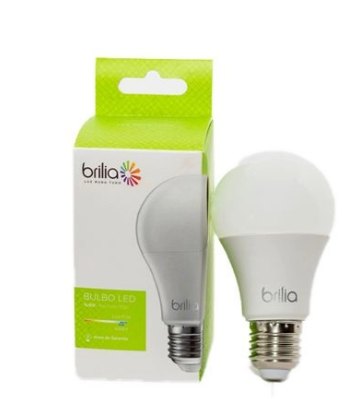 Lâmpada de Led 15W Bulbo Branco Frio 6500K Bivolt E27 BRILIA