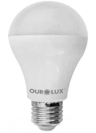 Lâmpada de Led 9W BulboÂ Branco Frio 6500K Super Led Bivolt E27 OUROLUX