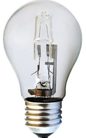 Lâmpada Incandescente A55 Halógena 70W Branco Quente 2800K 220V E27