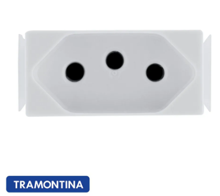 Modulo 1 Tomada 2P+T 20A 250V Branco Aria TRAMONTINA