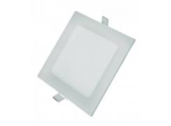 Painel de Led 12W Quadrado 17cm Slim de Embutir Branco Quente 3000K Bivolt