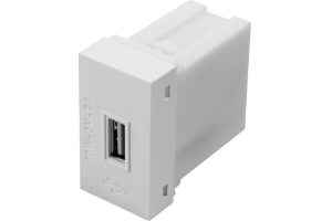 Módulo Tomada USB 10W - 5V - 2A - Branco Modulare / Evidence FAME